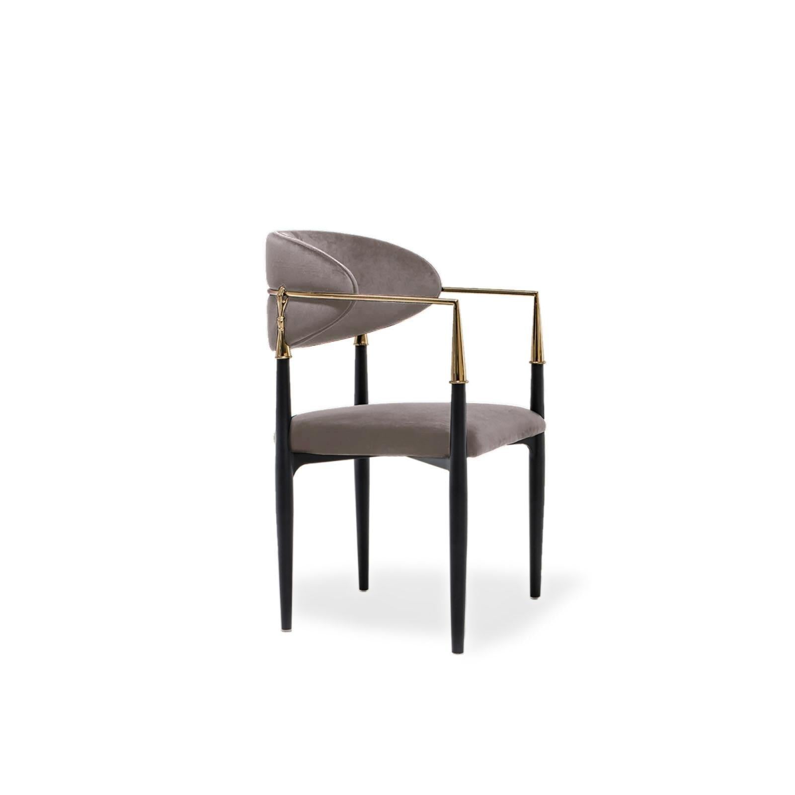 roubi chg taupe stylish 7 dining chair