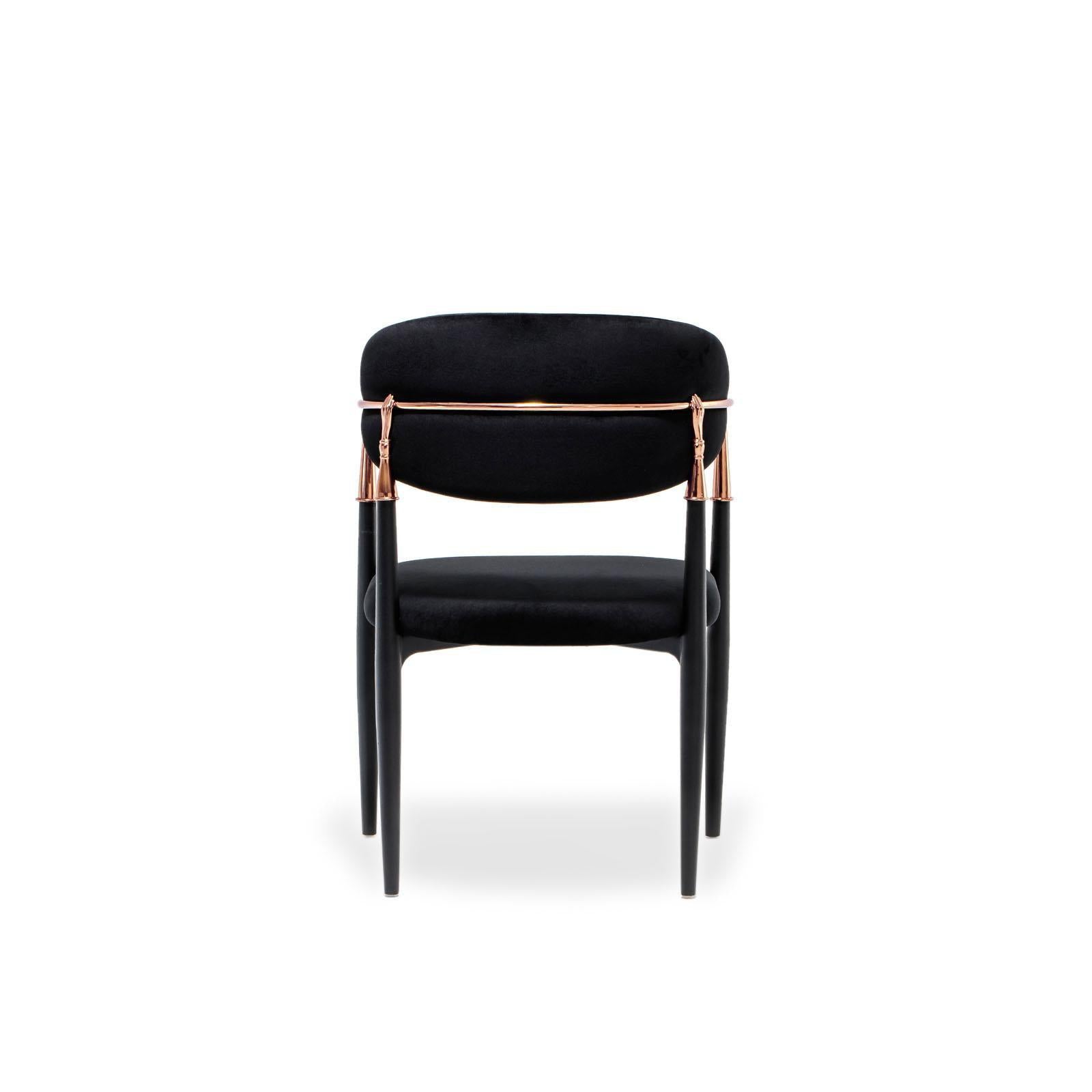 roubi rgss black modern 8 dining chair