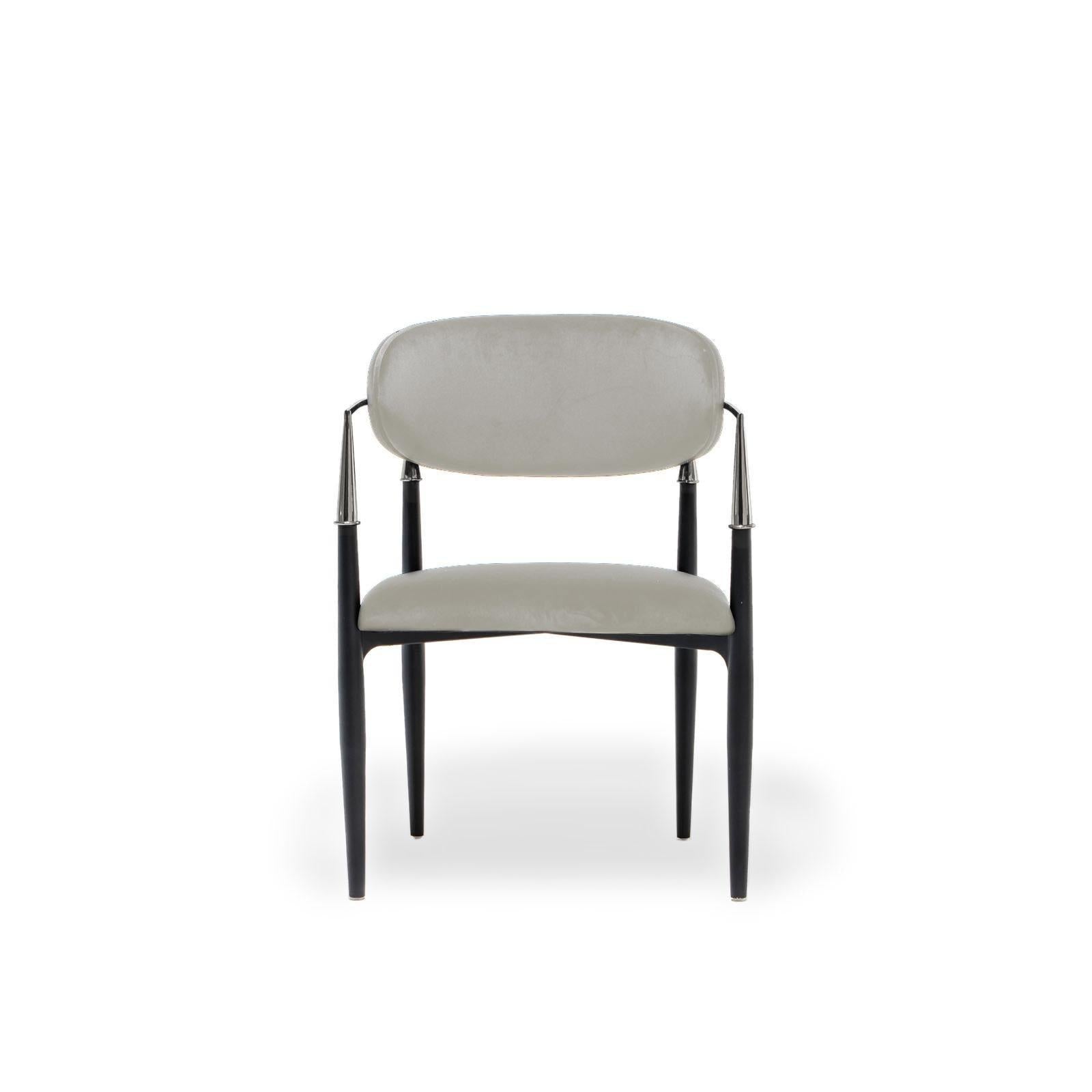 Roubi Silver Beige Dining Chair