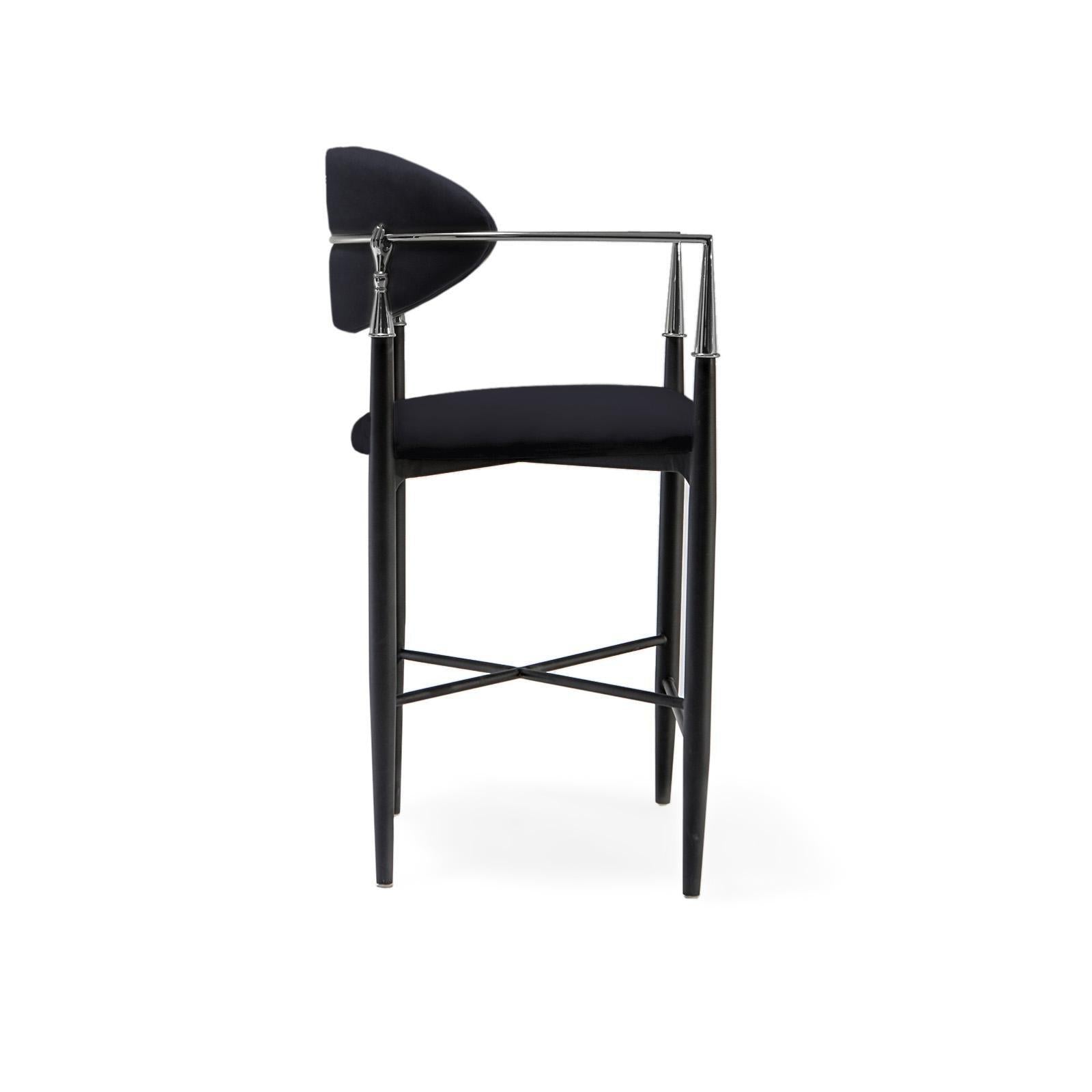 roubi ss black allamoda 7 counter stool