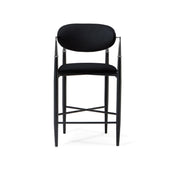 roubi ss black counter stool