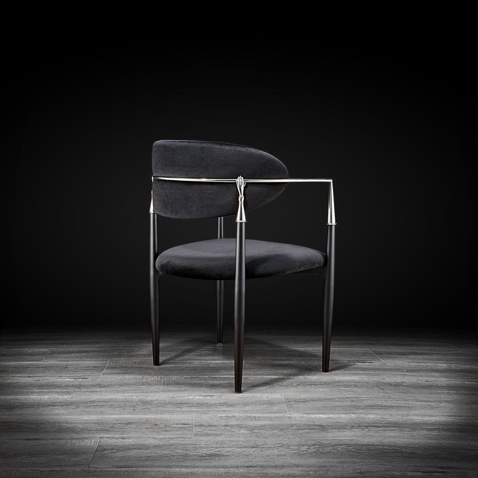 roubi ss black luxury 1 dining chair