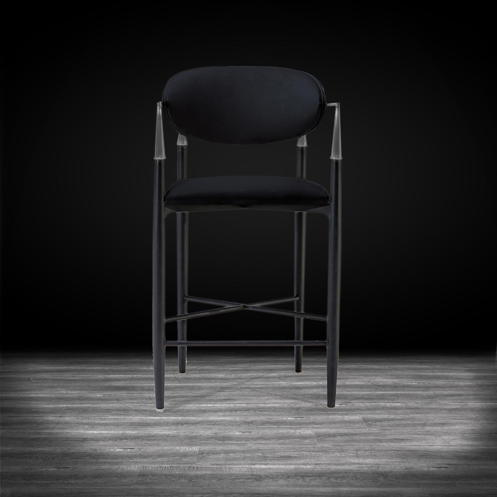 roubi ss black luxury counter stool