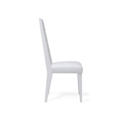 santorini lux white allamoda 7 dining chair