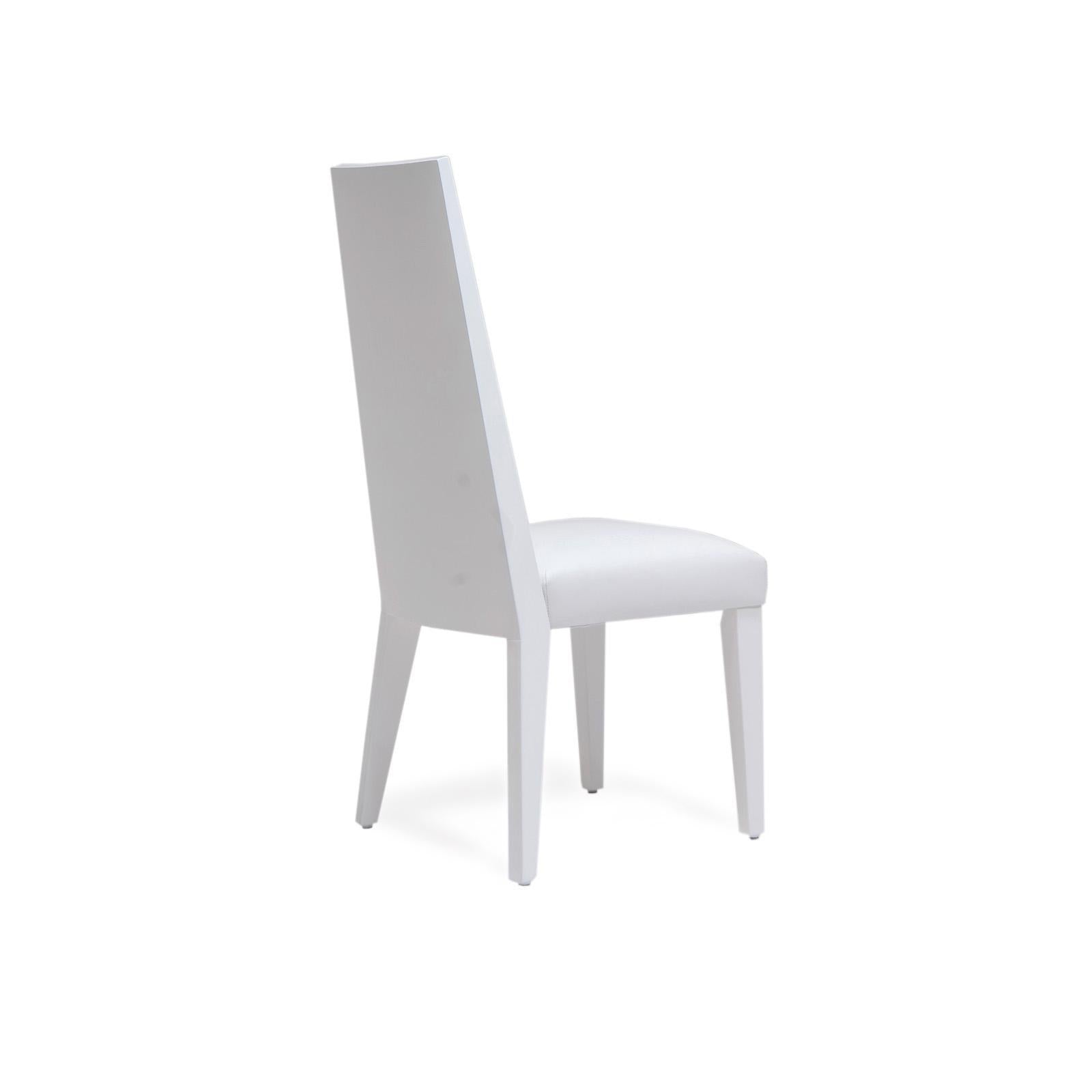 santorini lux white luxury 7 dining chair