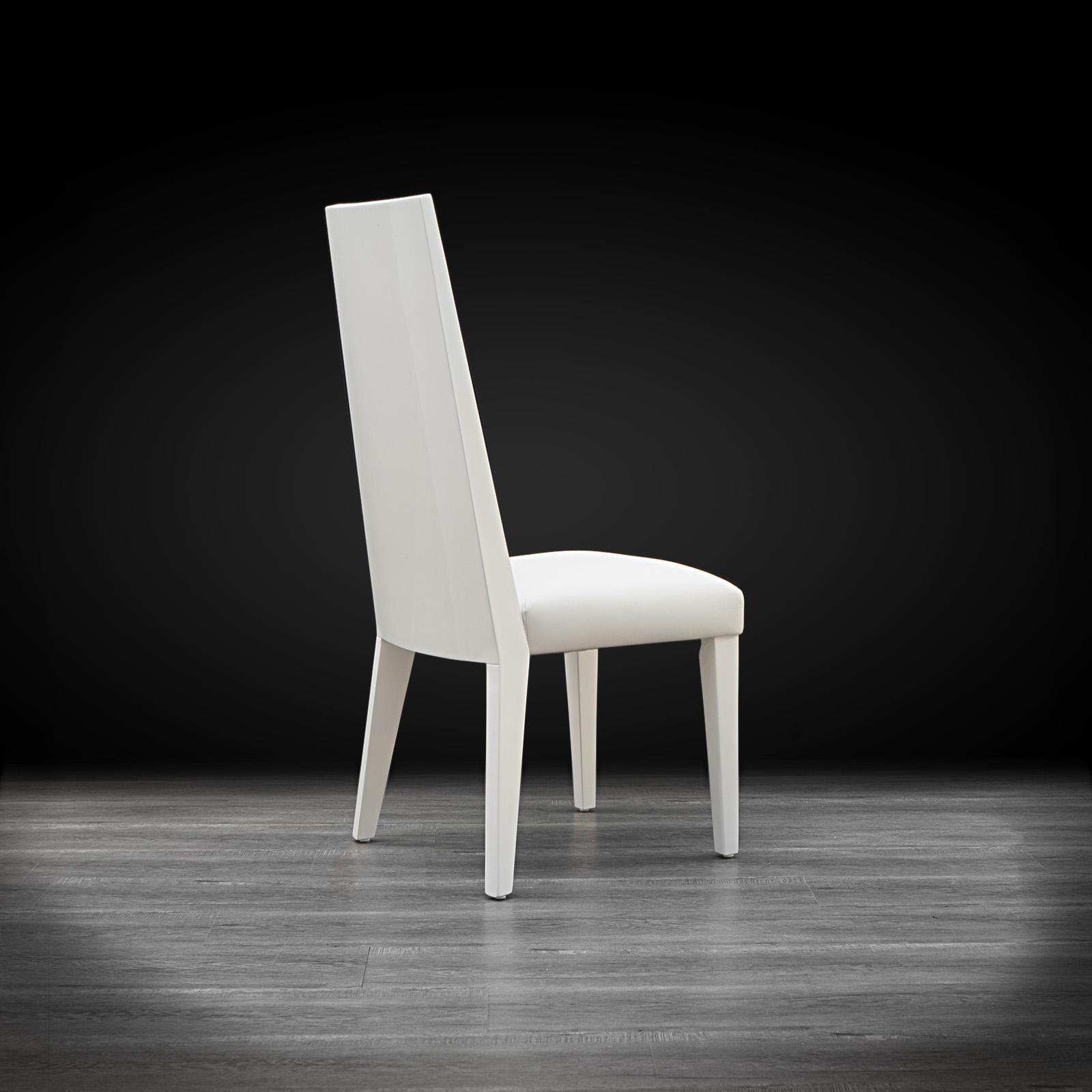 santorini lux white luxury dining chair