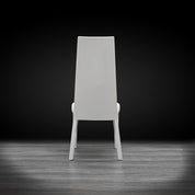 santorini lux white modern 1 dining chair