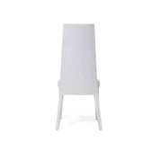 santorini lux white modern 8 dining chair