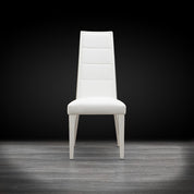 santorini lux white modern dining chair