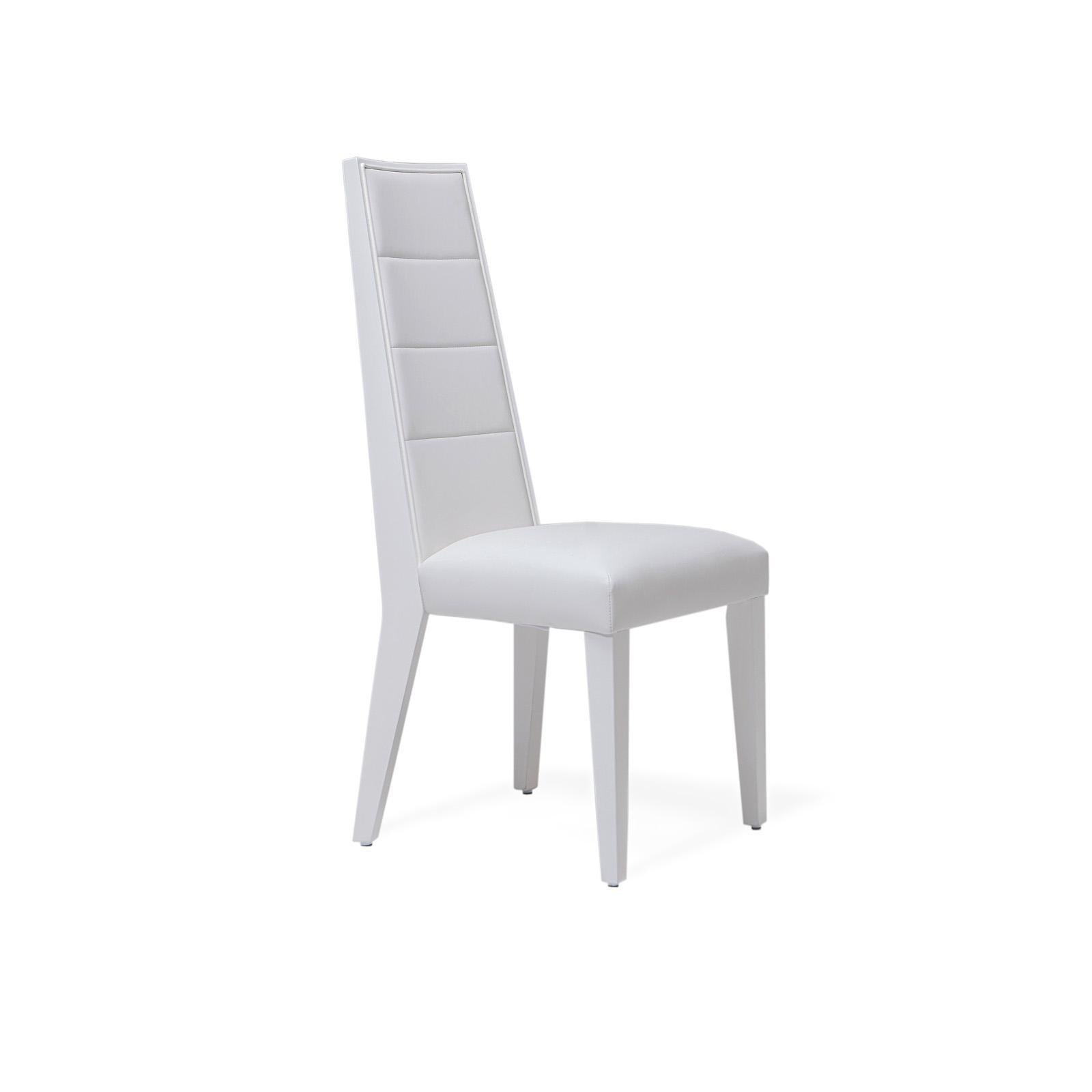 santorini lux white stylish 7 dining chair