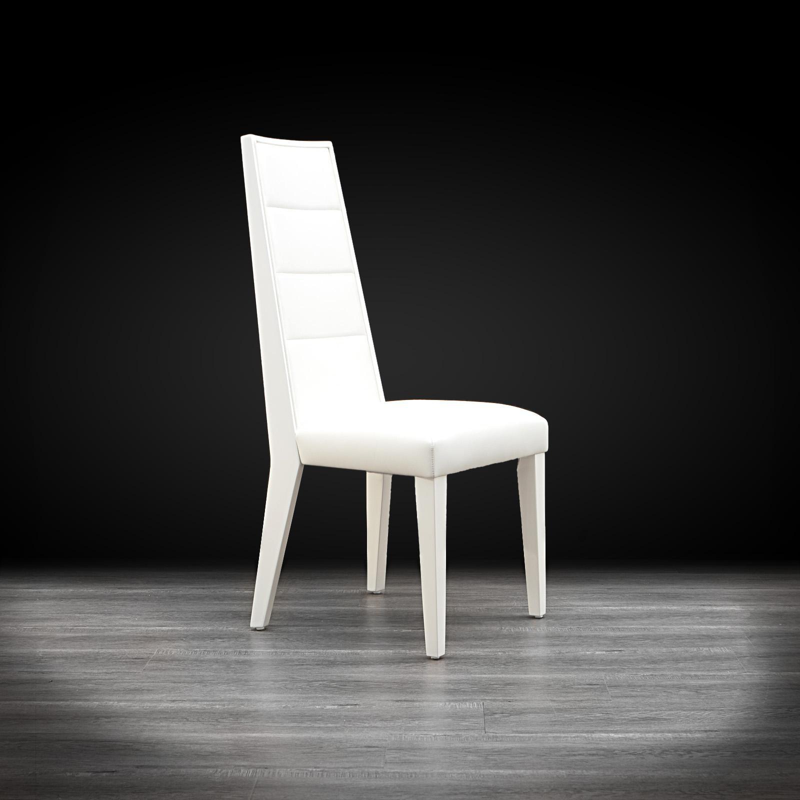 santorini lux white stylish dining chair