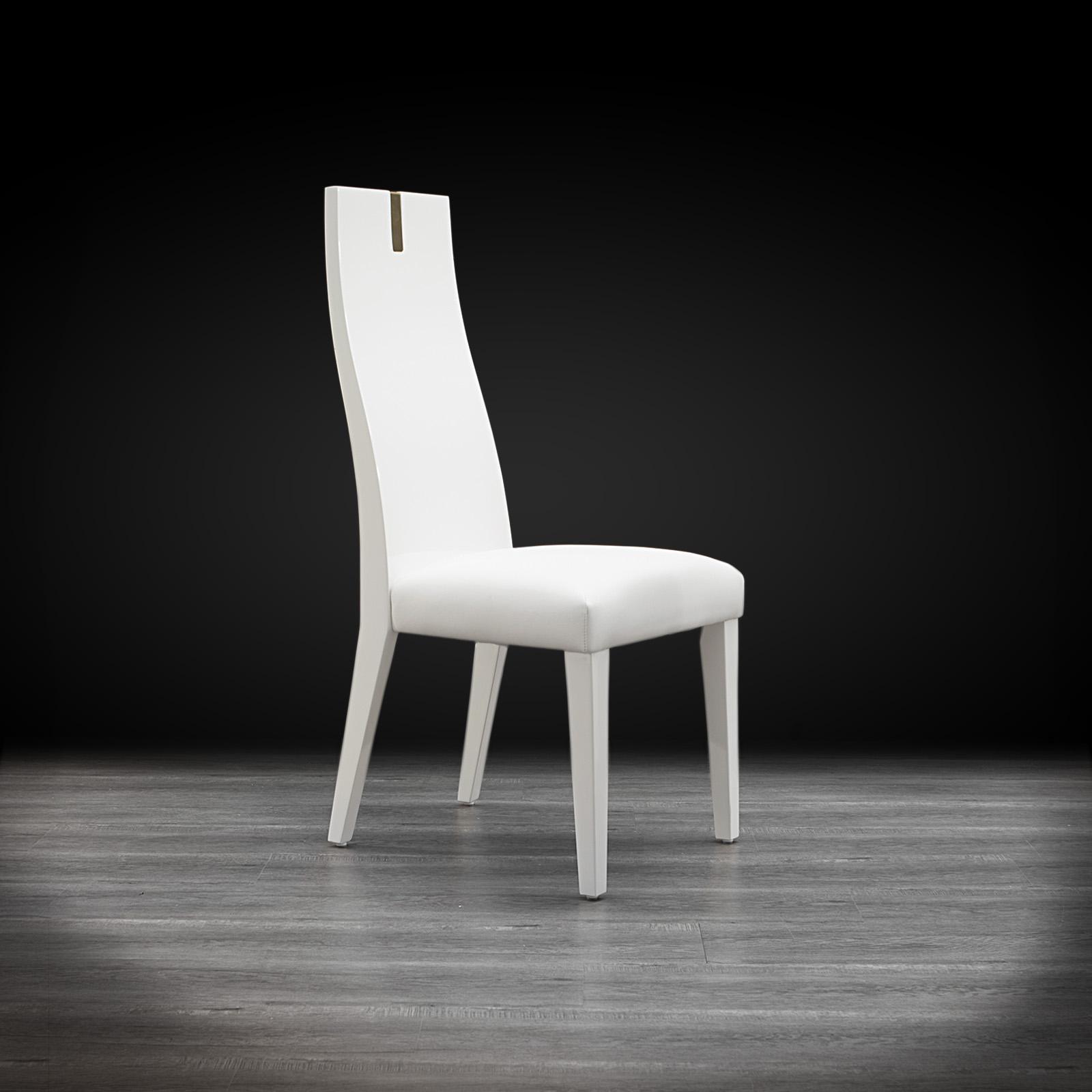 santorini white stylish dining chair