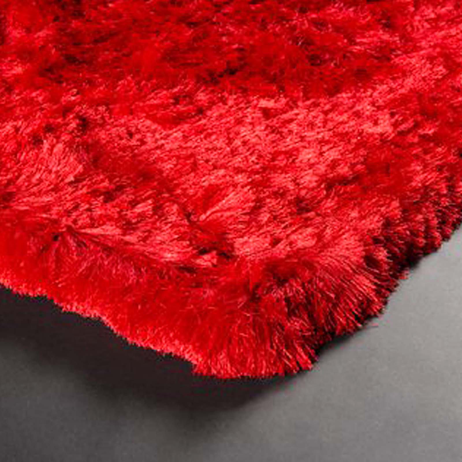 sheek red modern rug