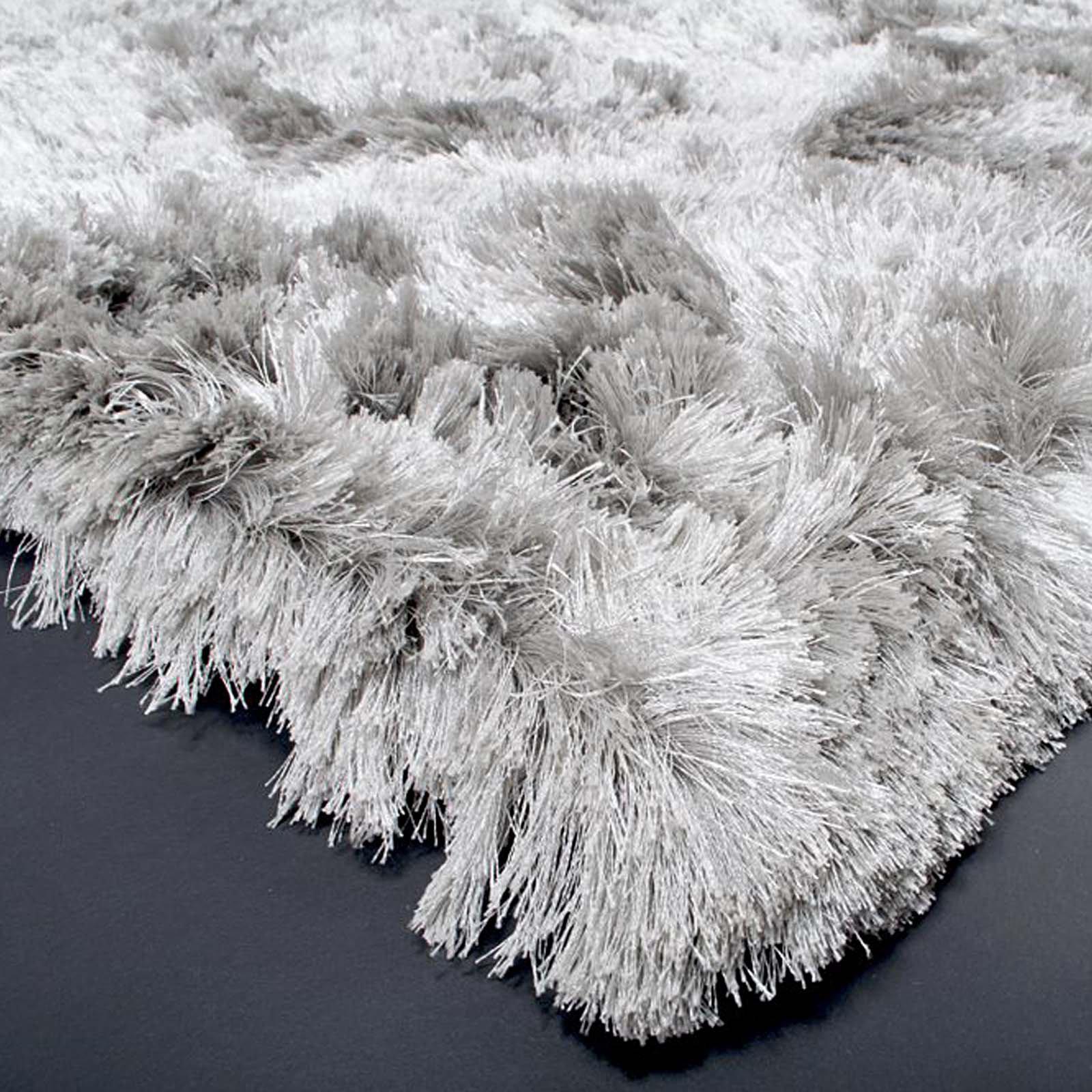 sheek silver modern rug