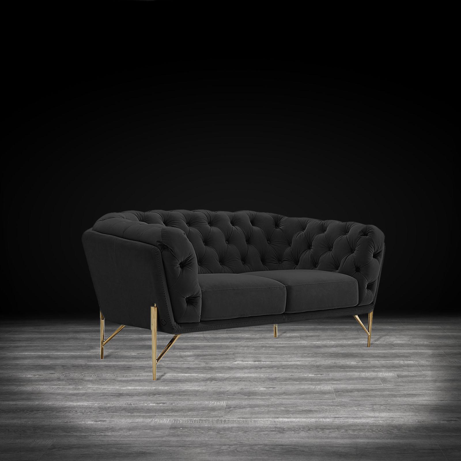 sofia tgss black luxury sofa set