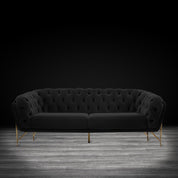 sofia tgss black modern sofa set