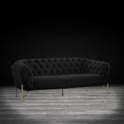 sofia tgss black stylish sofa set