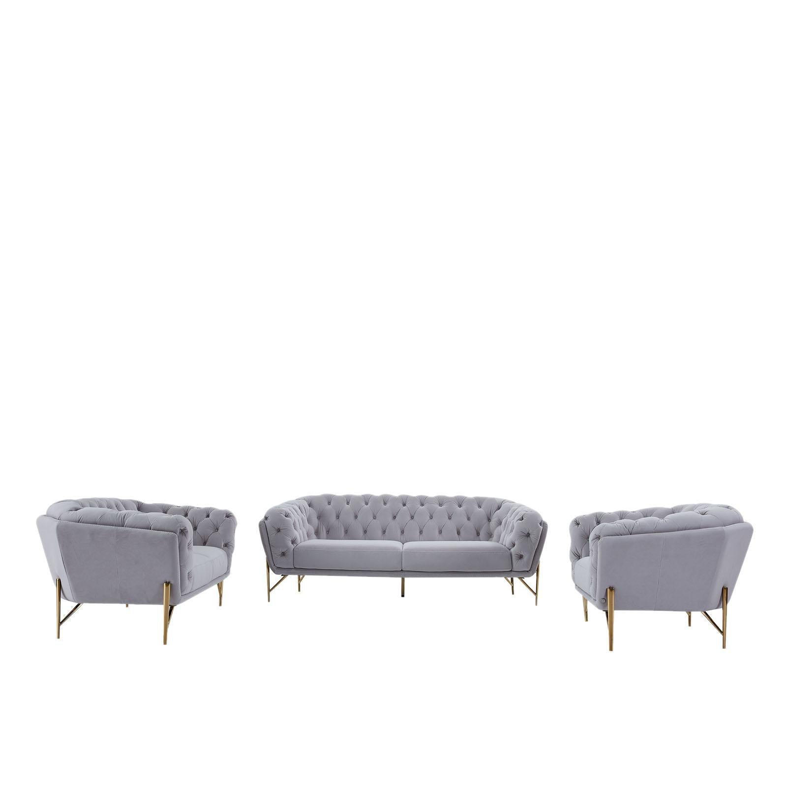 sofia tgss light grey stylish 9 sofa set