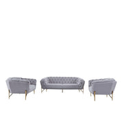 sofia tgss light grey stylish 9 sofa set