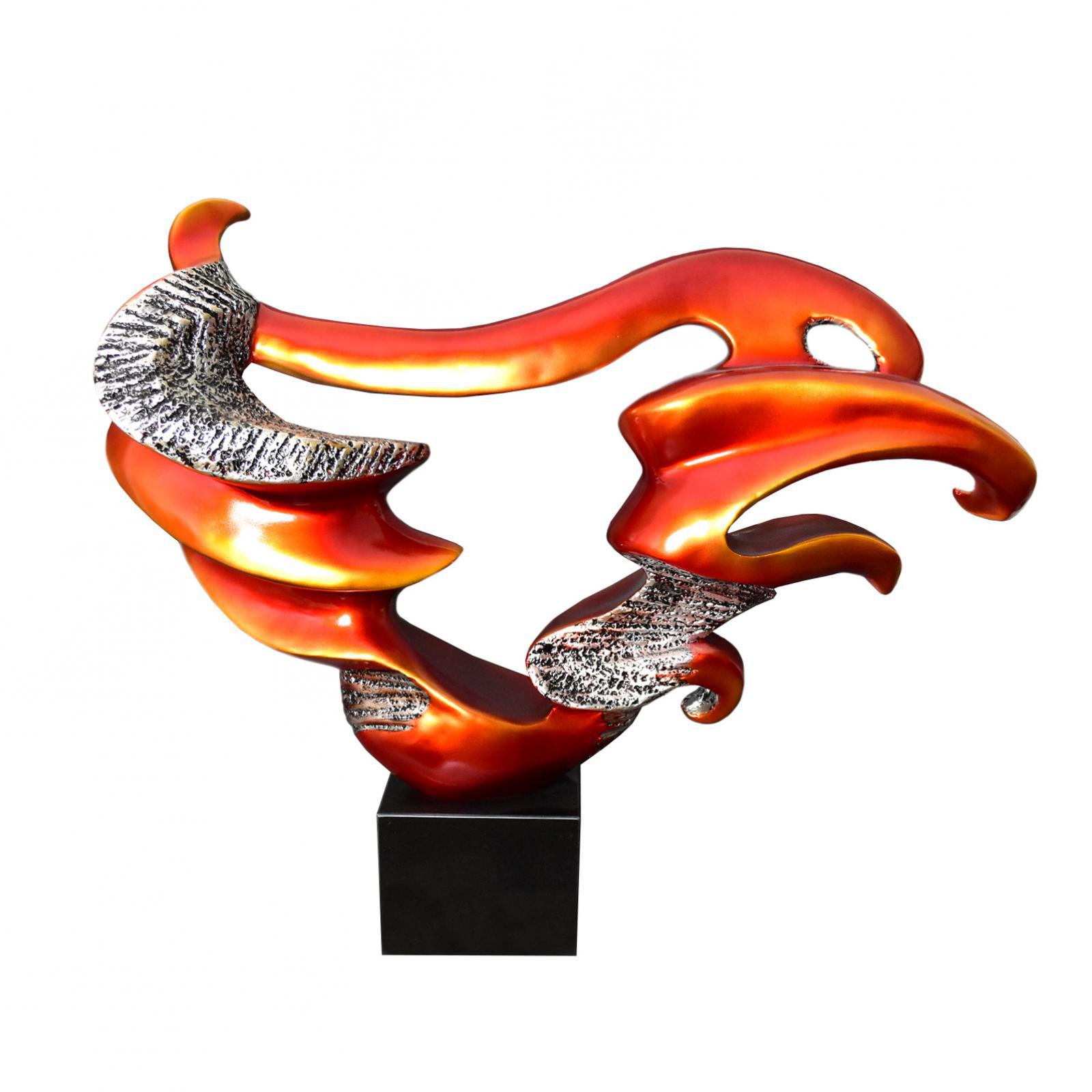 solar flare orange sculpture