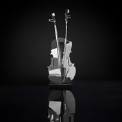 solo cello 2 silver stylish sculpture