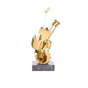 Solo Violin Titanium gold Sculpture