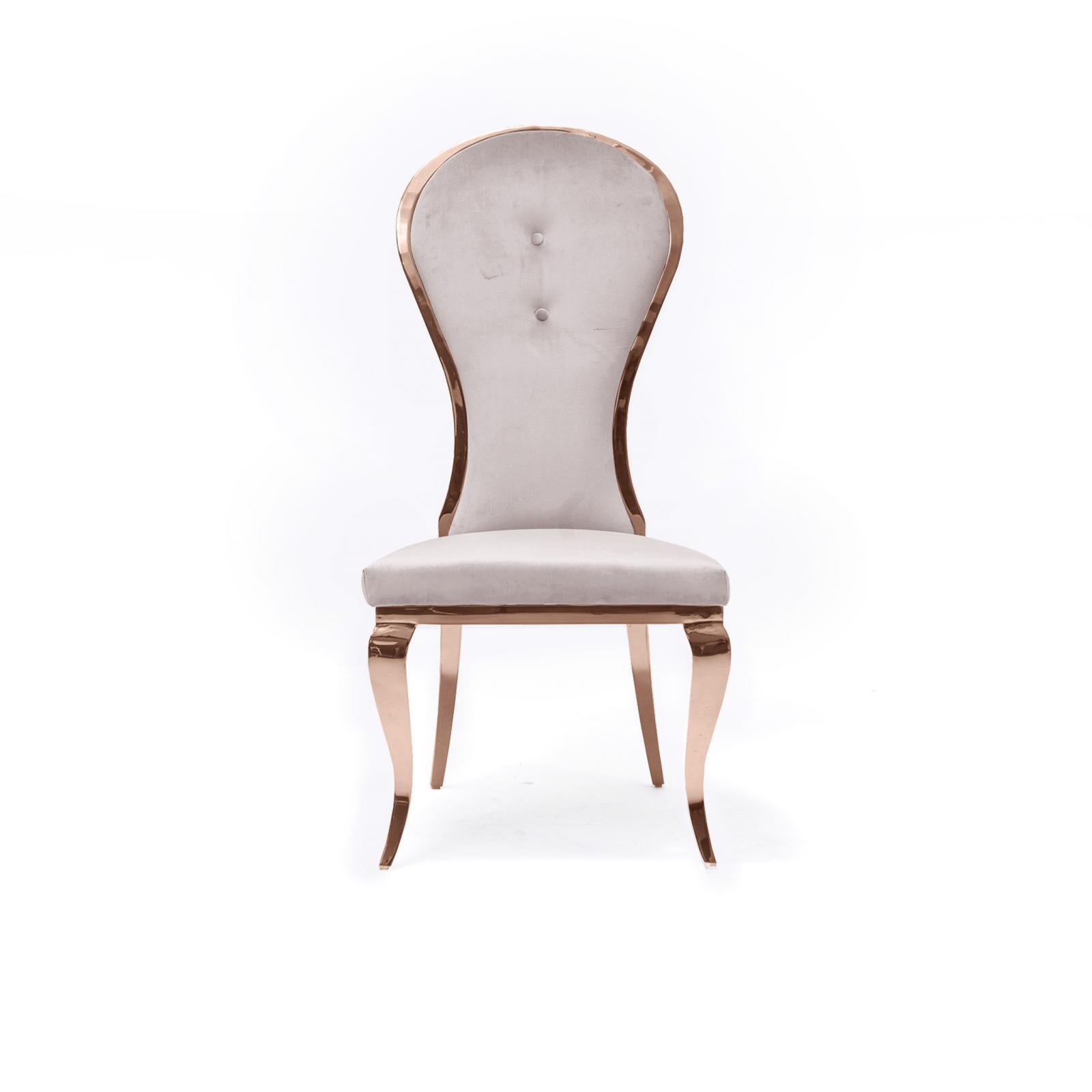 Sophia Rose Gold Dining Chair