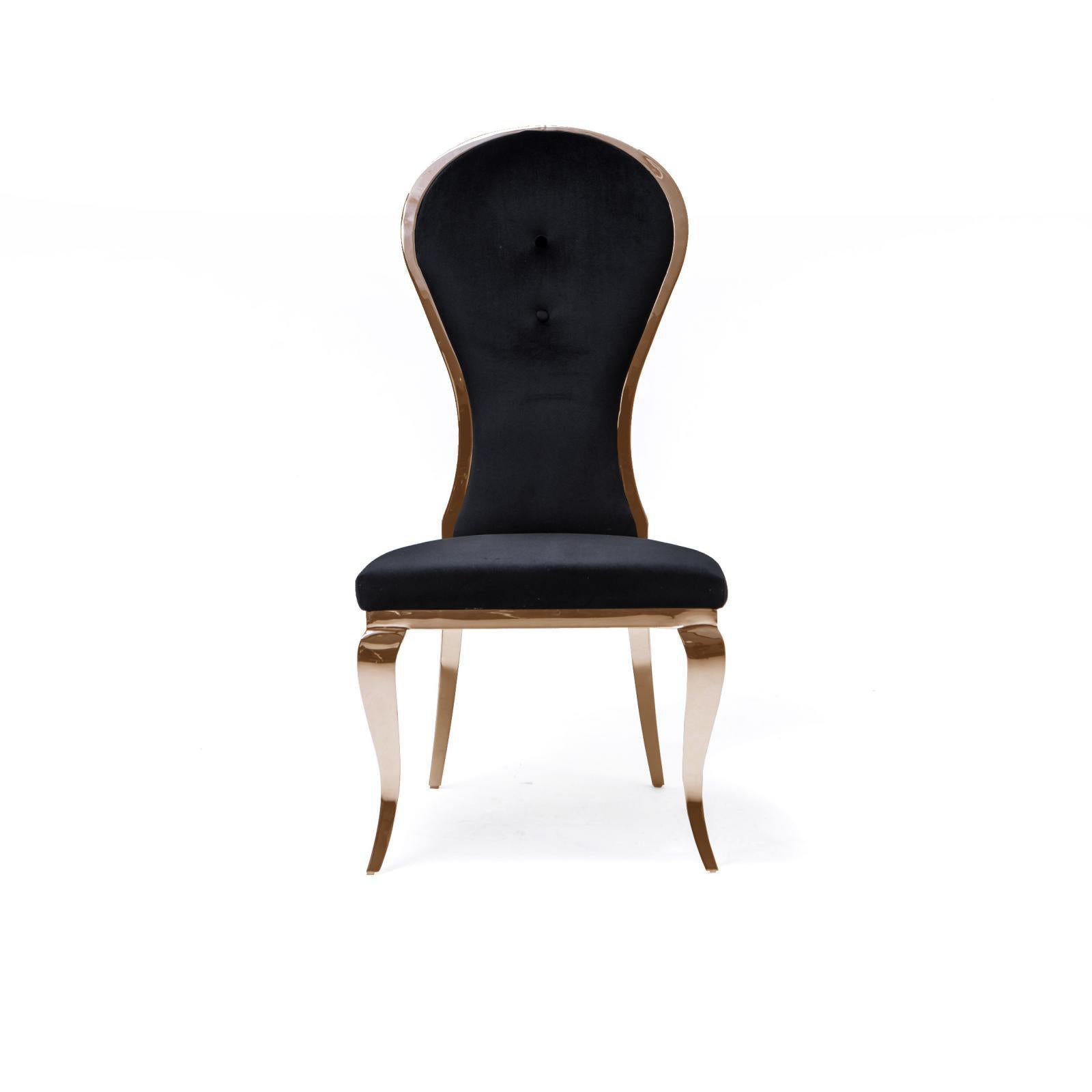 Sophia Rose Gold Dining Chair