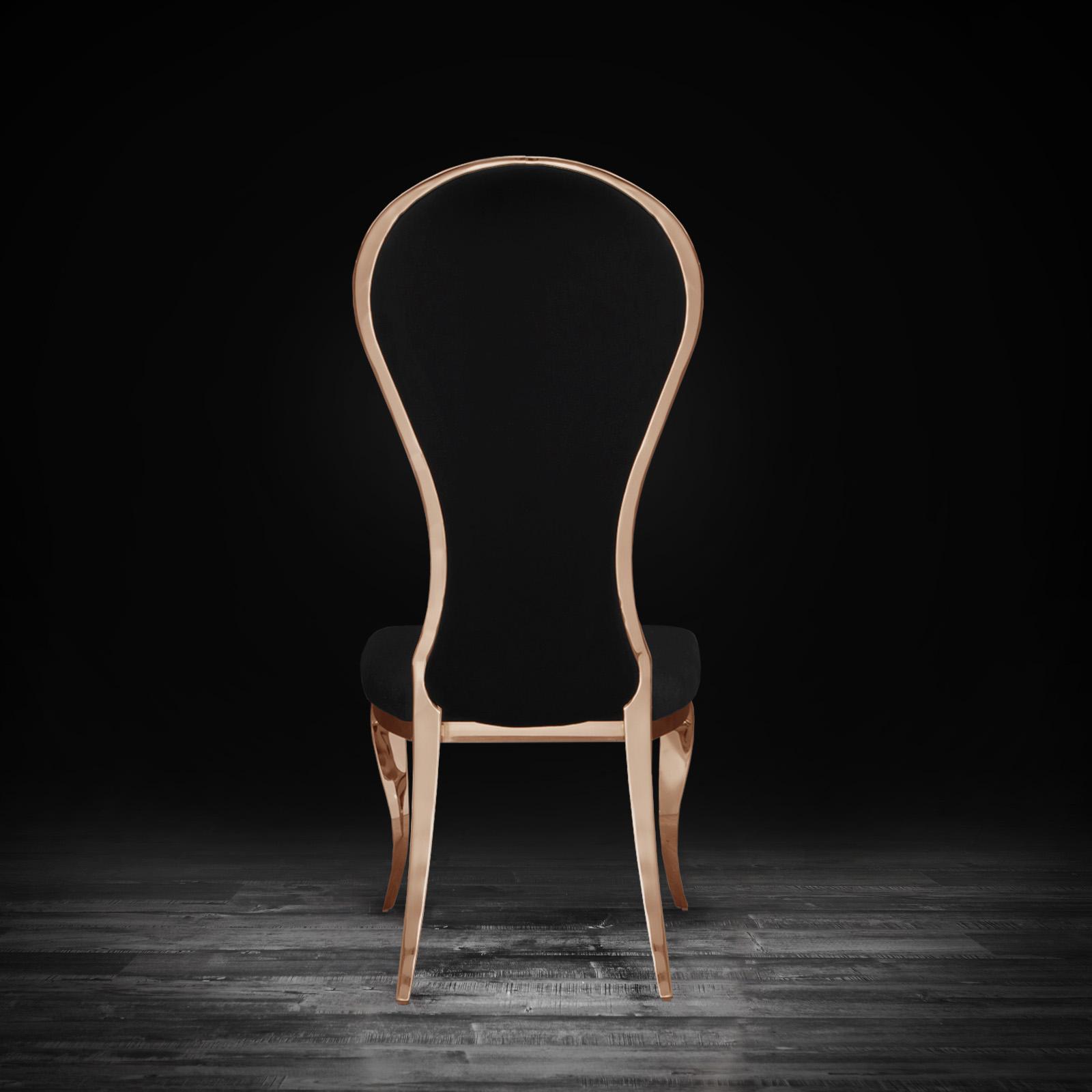 sophia rgss black luxury dining chair