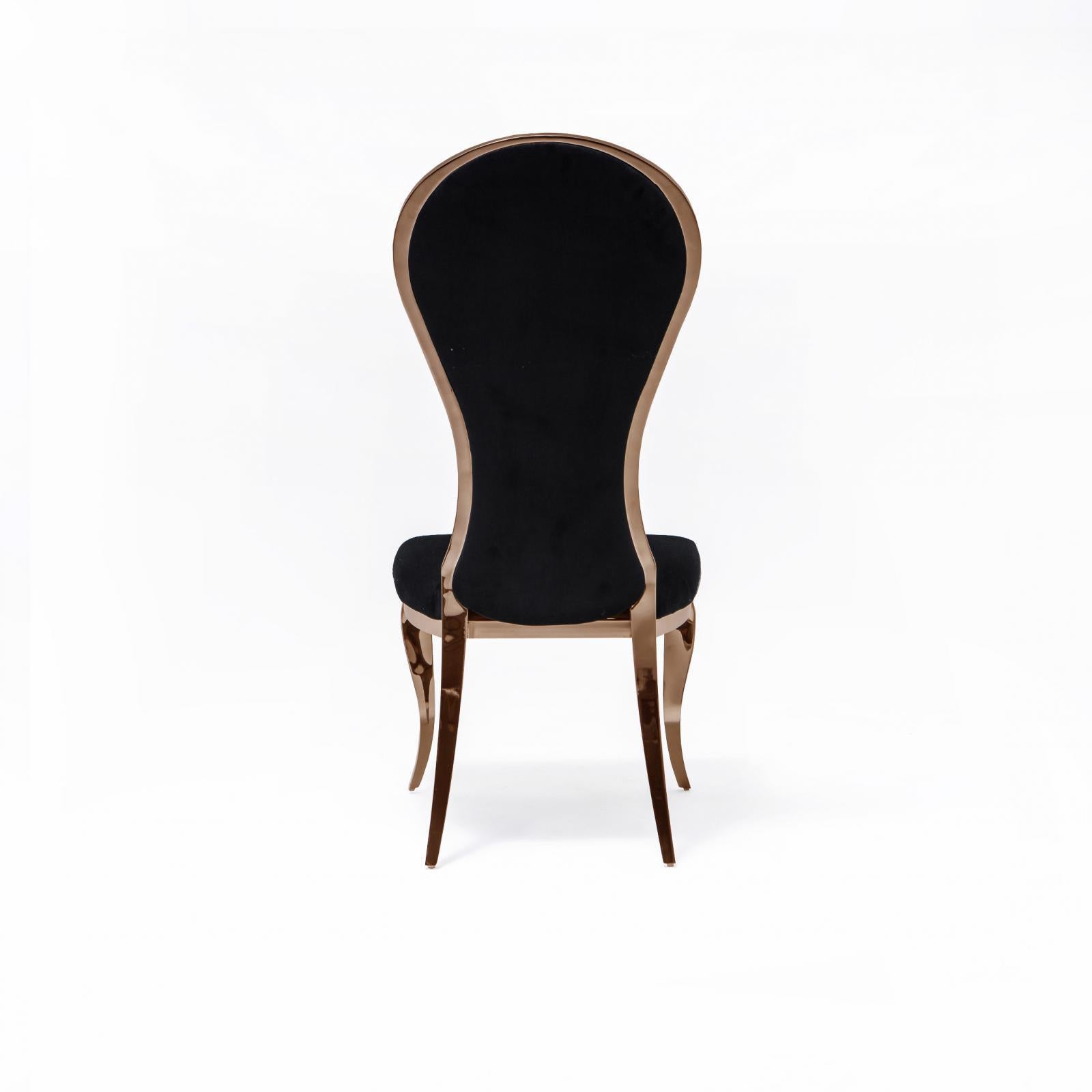 sophia rgss black modern 8 dining chair