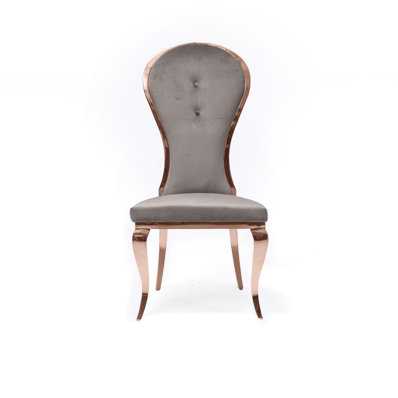 Sophia Rose Gold Dining Chair