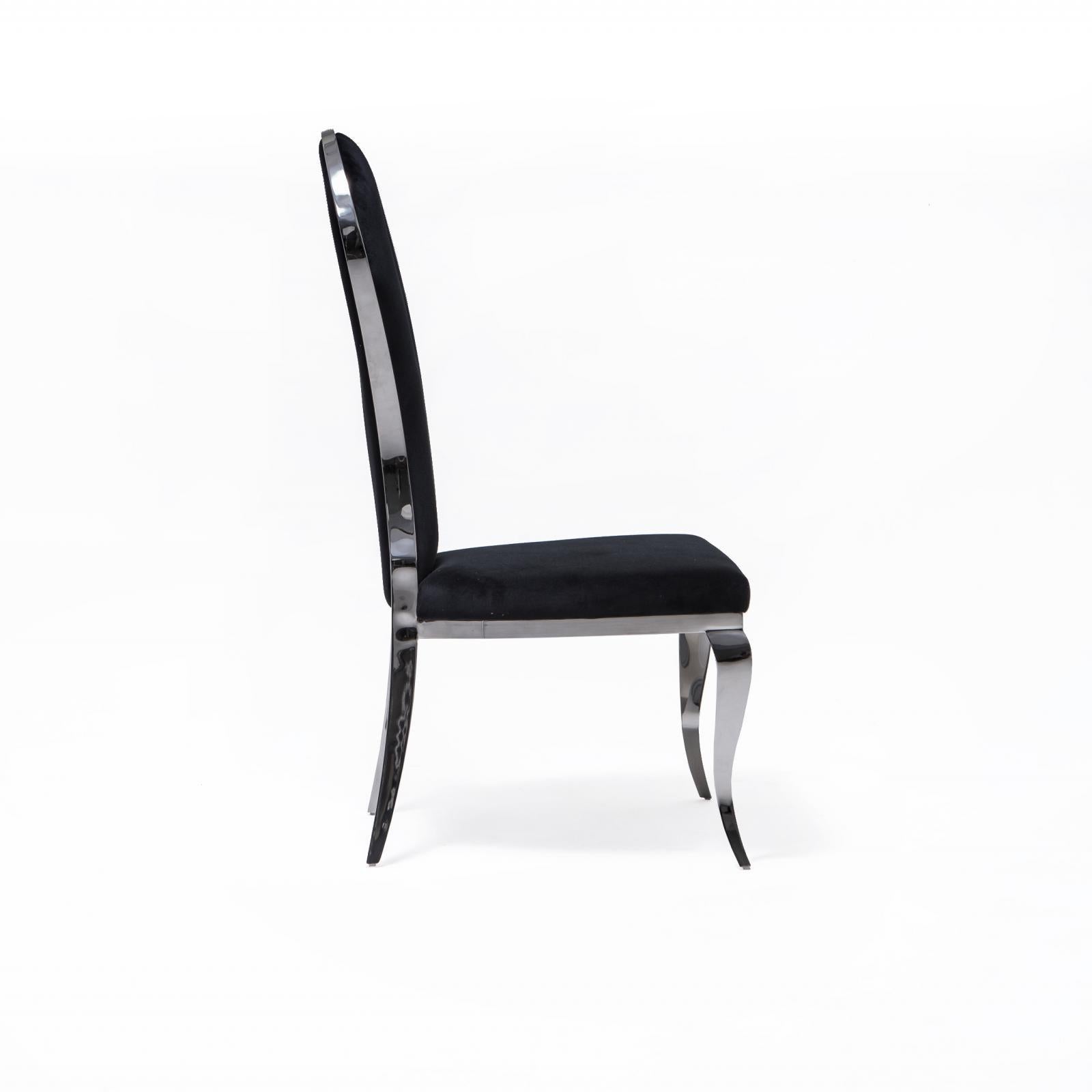 sophia silver black allamoda 7 dining chair