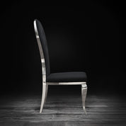 sophia silver black allamoda dining chair