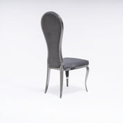 sophia silver gray luxury 7 dining chair