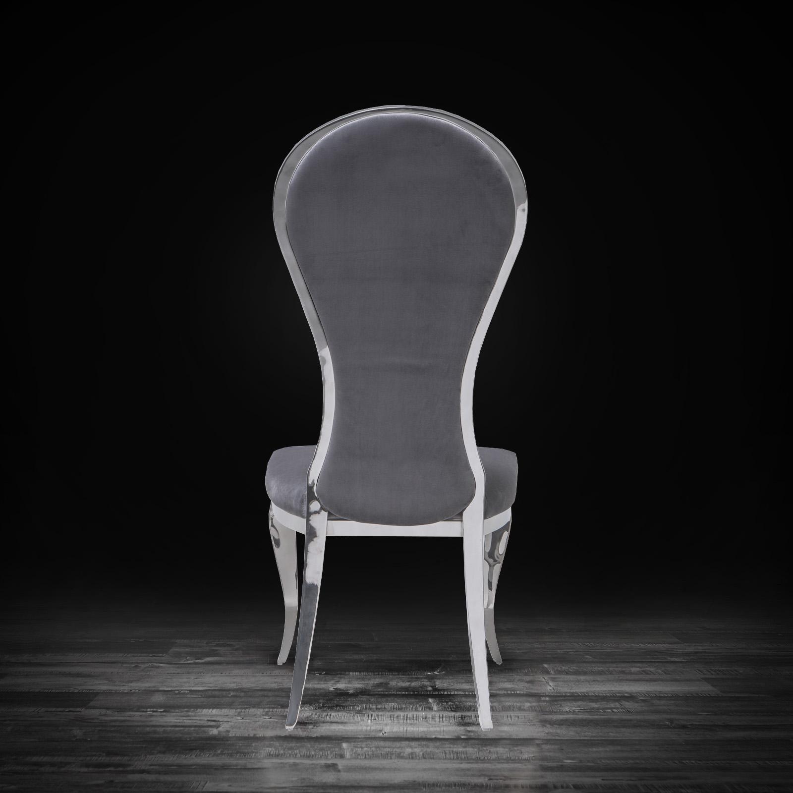 sophia silver gray modern 1 dining chair