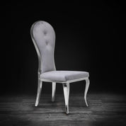 sophia silver gray modern dining chair