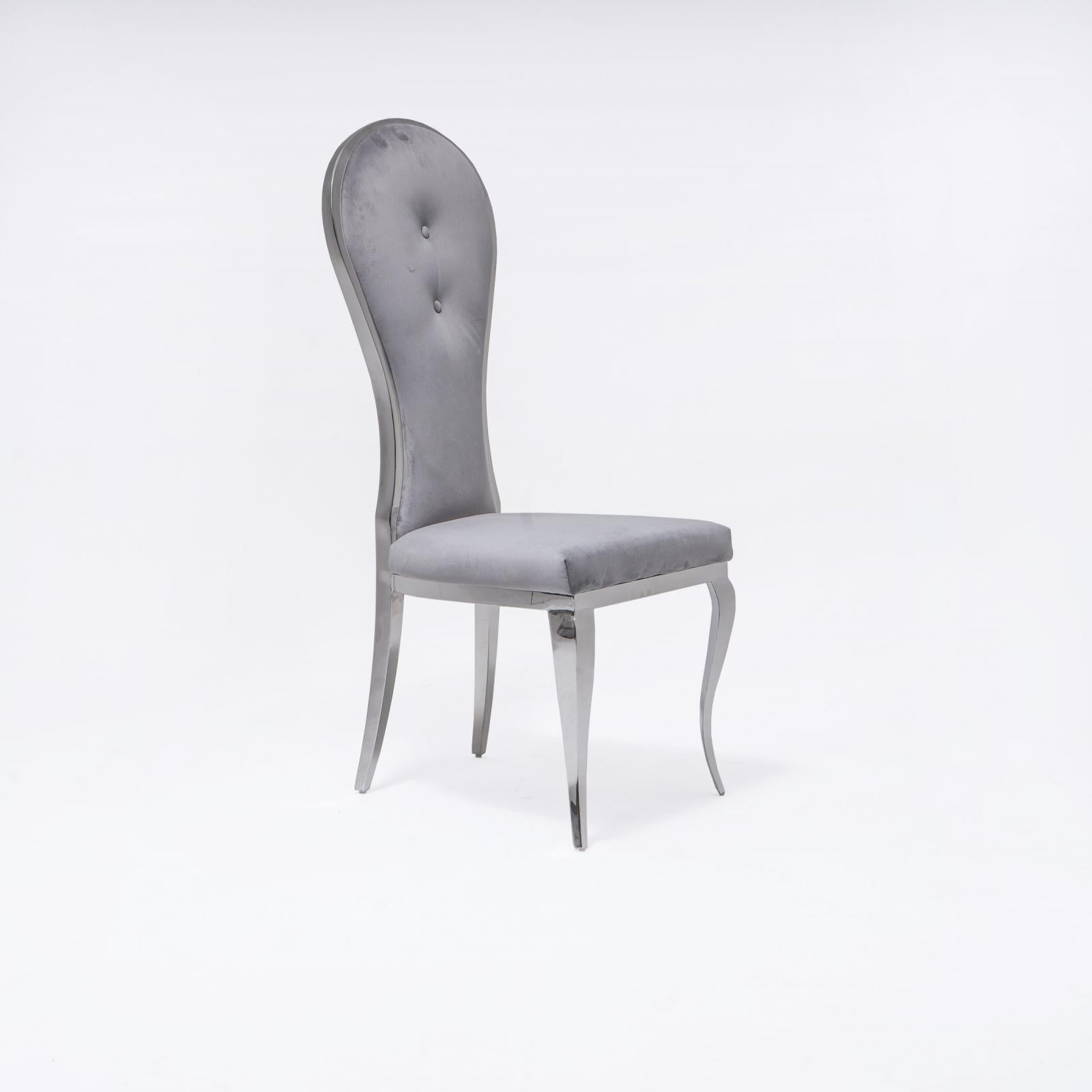 sophia silver gray stylish 7 dining chair