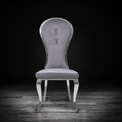 sophia silver gray stylish dining chair