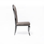 sophia silver taupe allamoda 7 dining chair