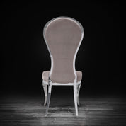 sophia silver taupe modern 1 dining chair