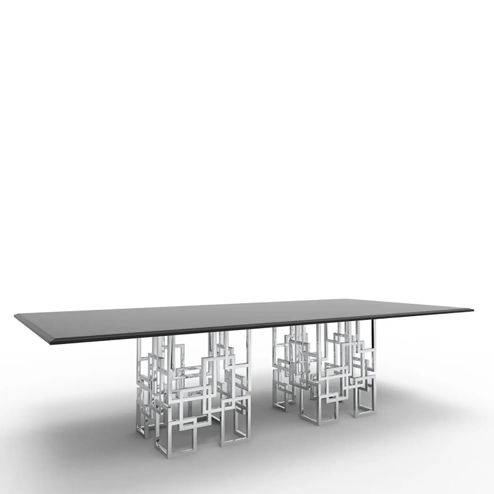 Spectra Rectangular Glass Top Dining Tables