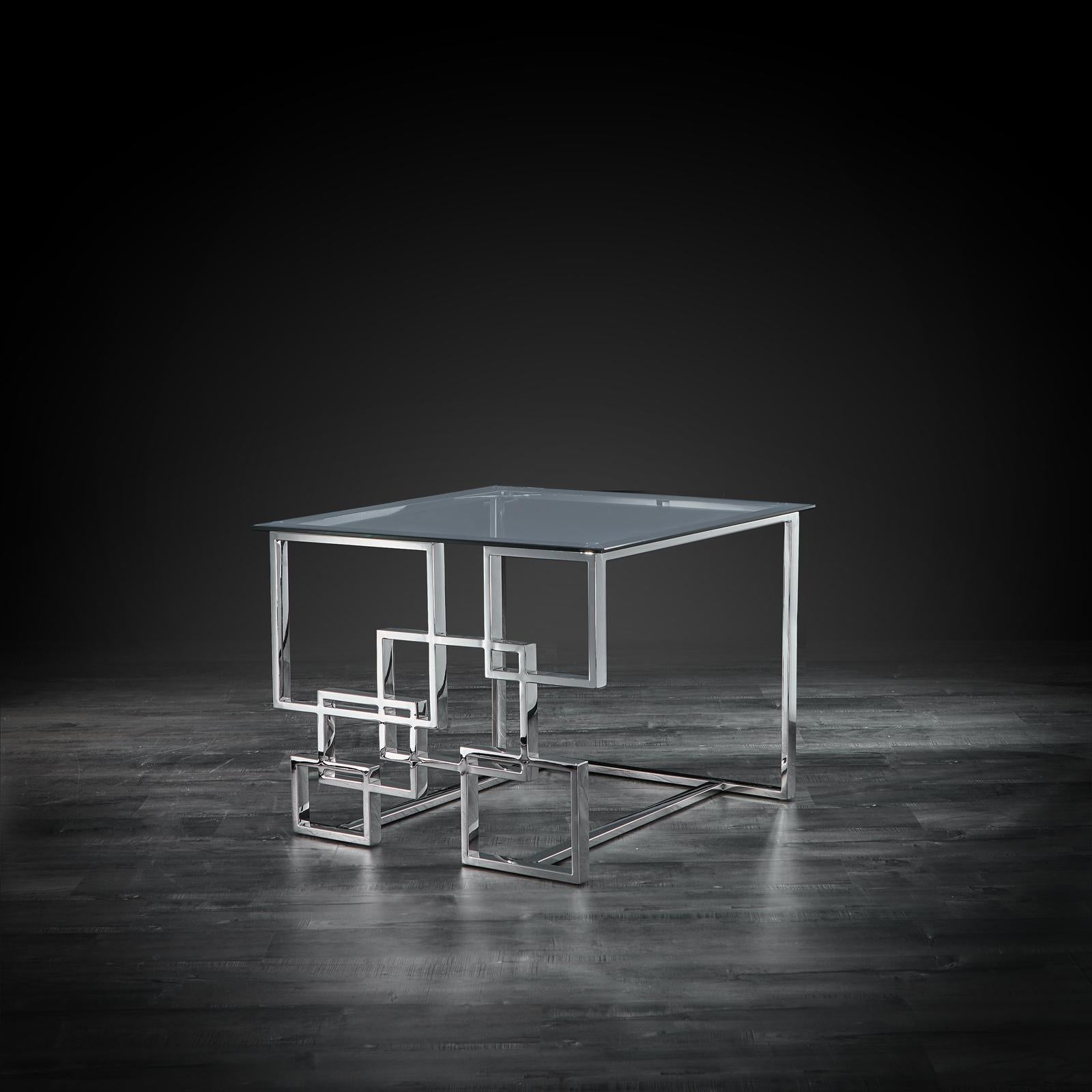 spectra silver stylish end table