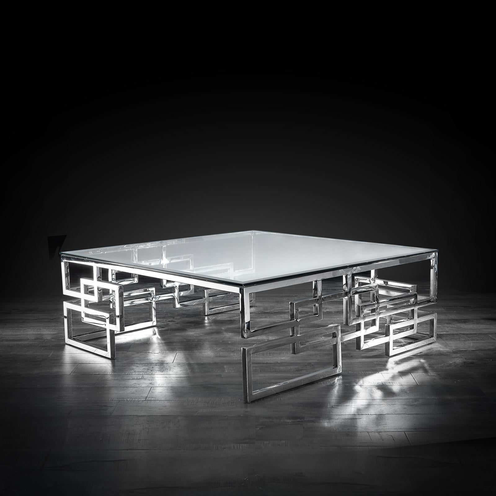 spectra square modern coffee table