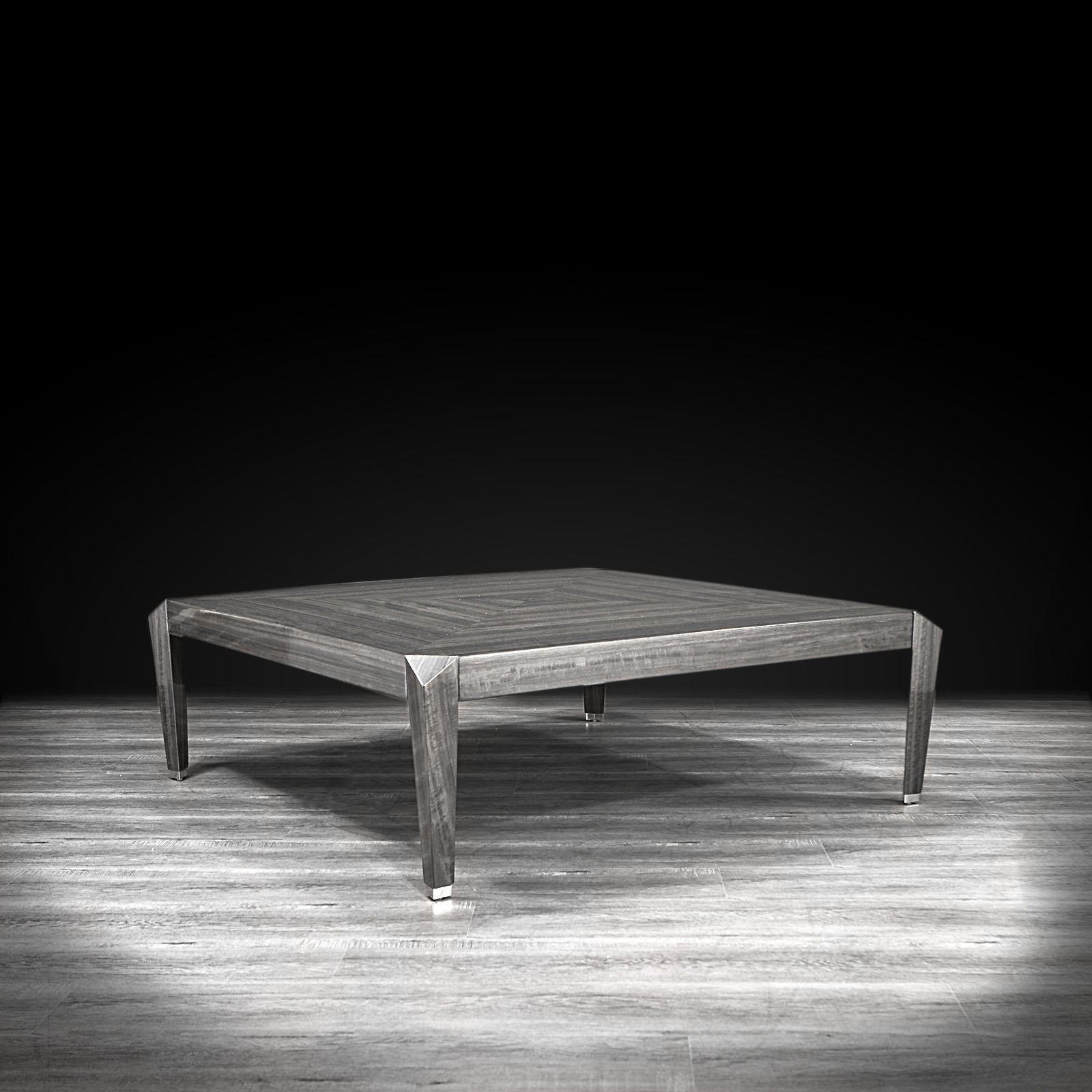 st tropez square gray stylish coffee table