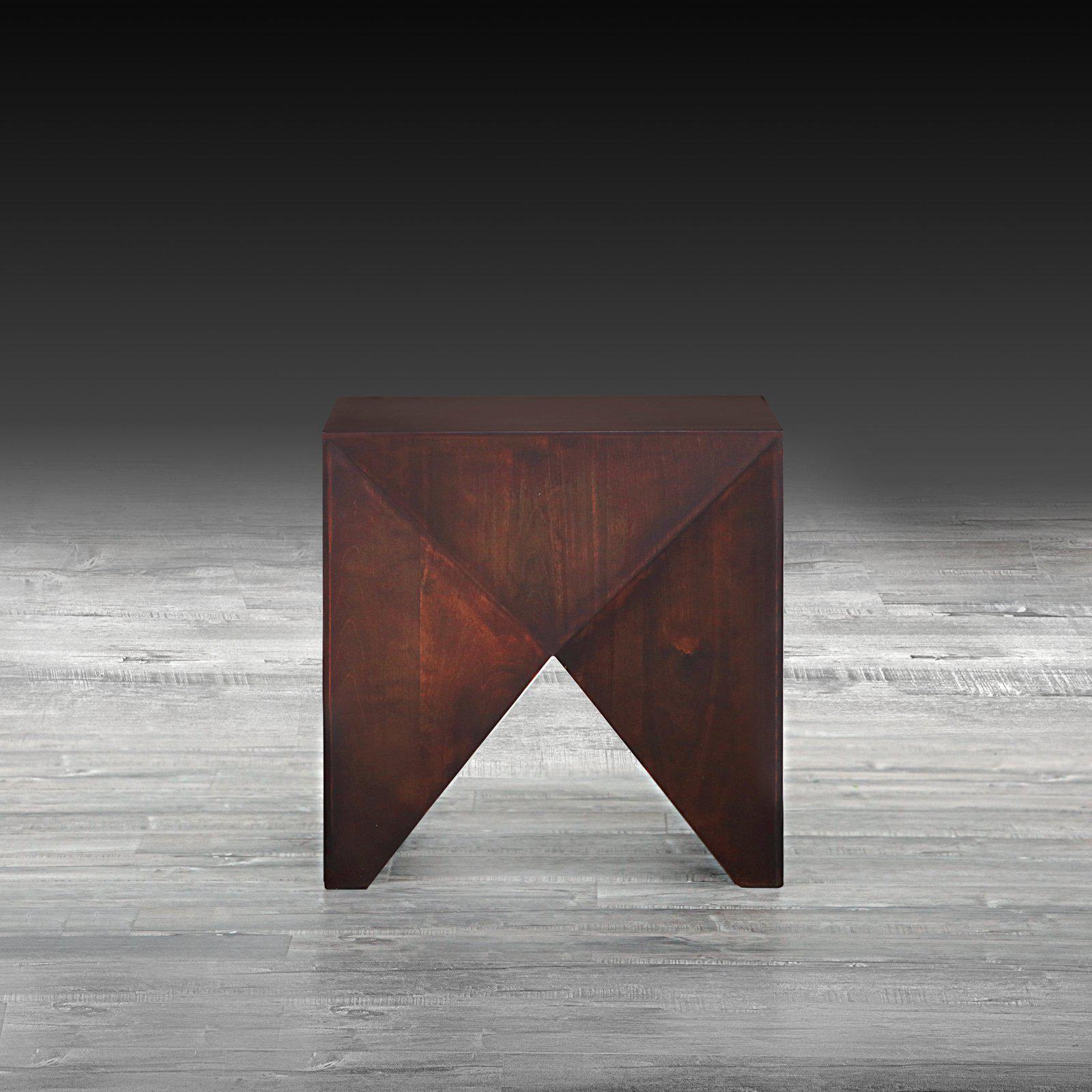 sunrise brown modern end table