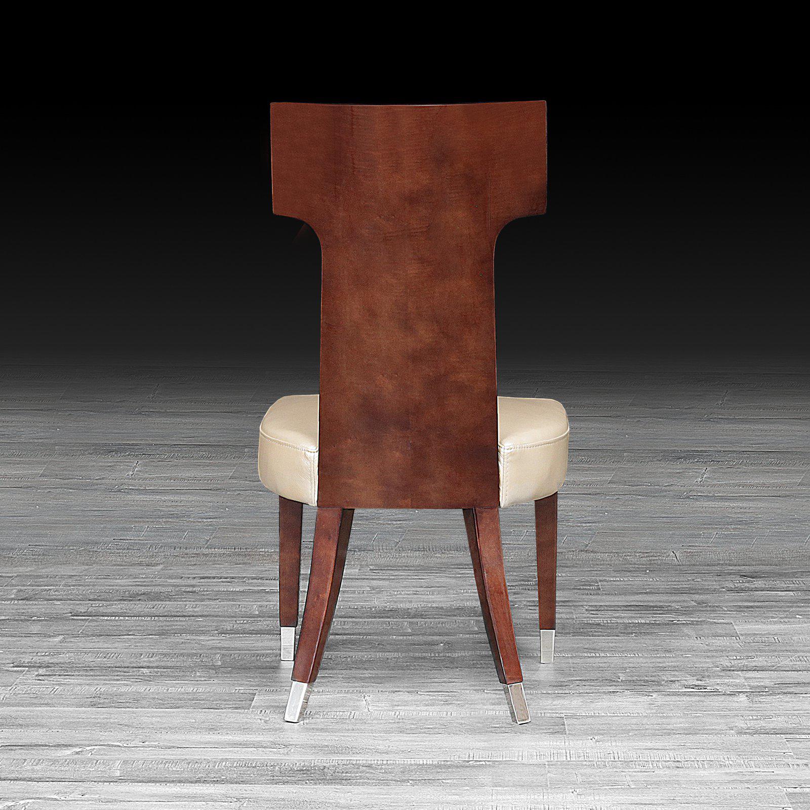 tobias lacquered luxury dining chair