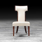 tobias lacquered modern dining chair