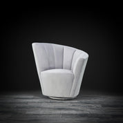 tulip laf gray modern accent chair