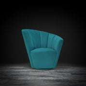 tulip laf green modern accent chair