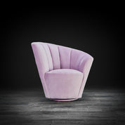 tulip laf purple modern accent chair